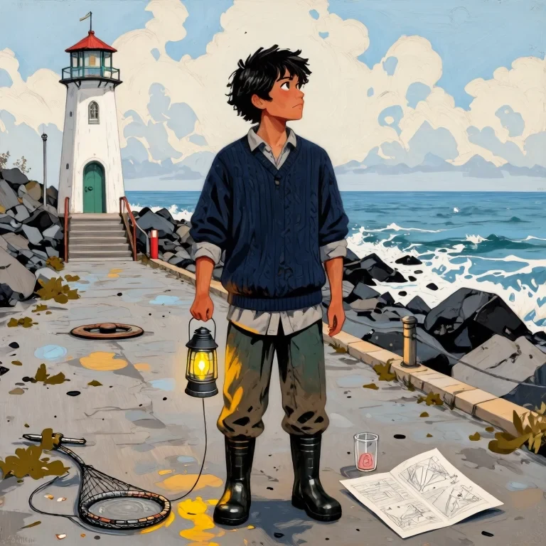 The Boy Who Mended the Lighthouse Lamp
