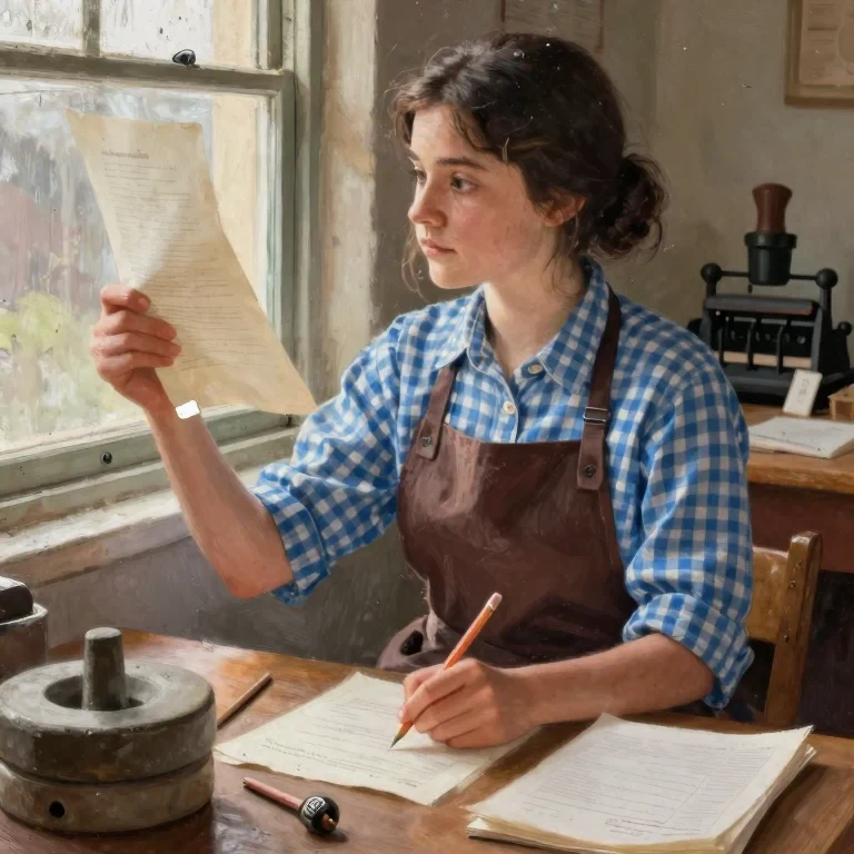 The Girl Who Set the Type