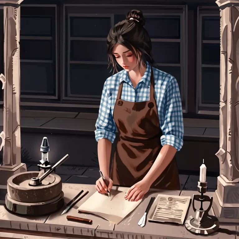 The Girl Who Set the Type